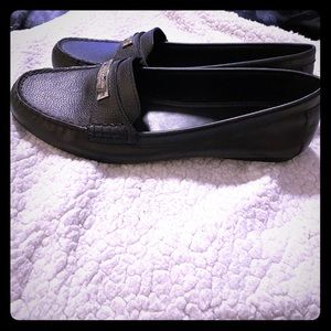 Loafer type shoes.